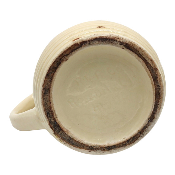 Robinson Ransbottom Vintage Cream & Yellow ~6" Pottery Pitcher Vase Planter - Picture 14 of 15